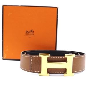Hermes Reversilble H plat Belt